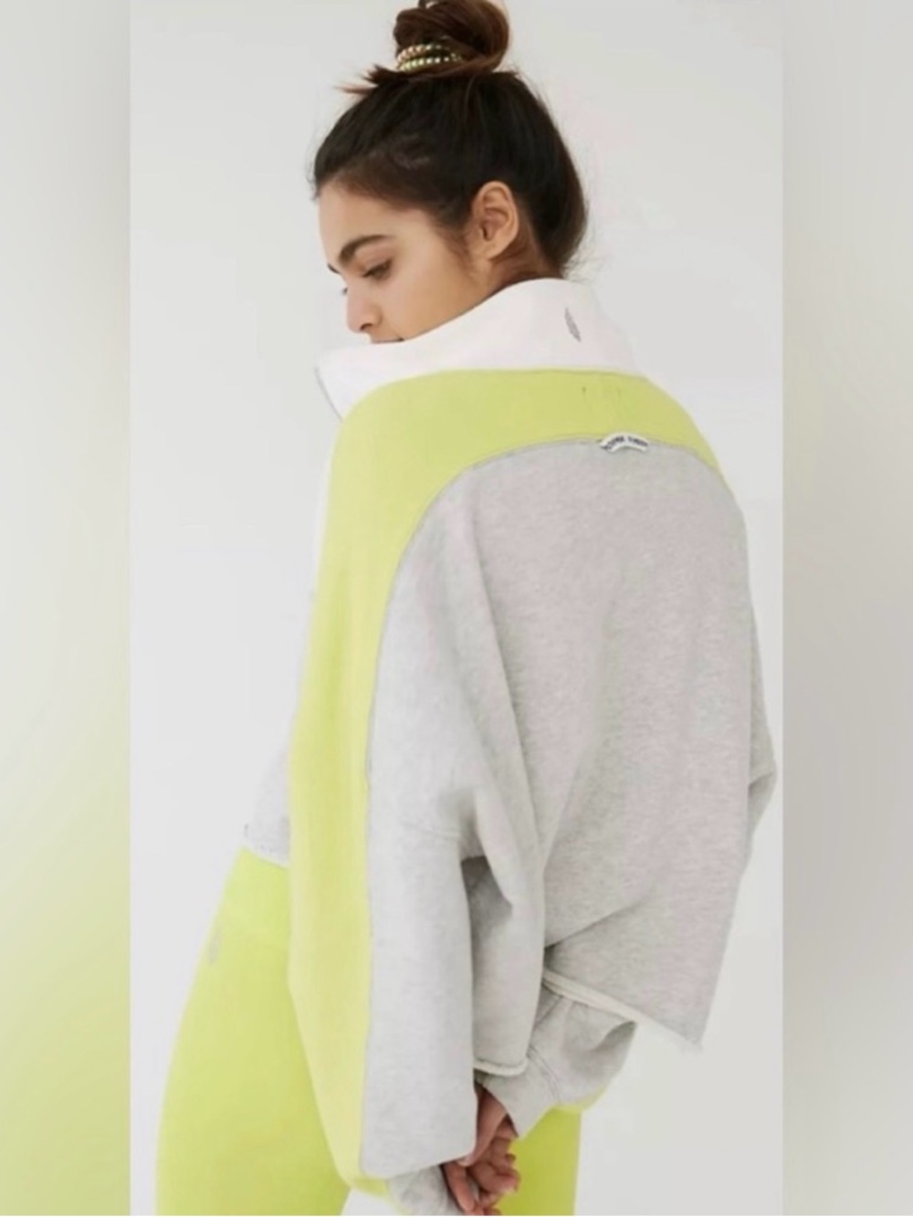 FREE PEOPLE MOVEMENT LARGE WOMENS 2nd HALF ZIP PULLOVER OVERSIZED NIP